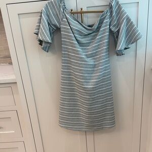 Chic Striped Long Sleeve Dress